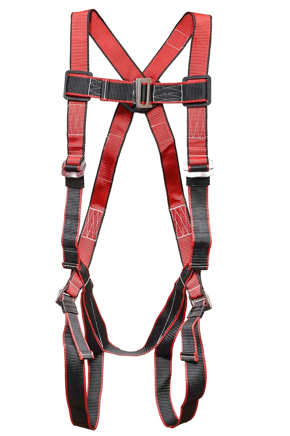 RAHMAT SAFETY HOUSE Full Body Polyster Belt Harness, Safety Protection from Height ,climbing , constructions (Single Hook & Single Rope , Multicolour ) RSH-021.