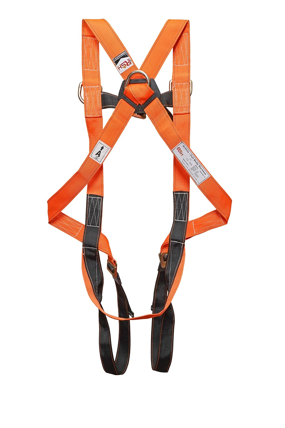 RAHMAT SAFETY HOUSE Full Body Polyester Belt Harness Safety Protection from Height ,climbing , constructions (Single Hook & Single Rope , Multicolour ) RSH-018.